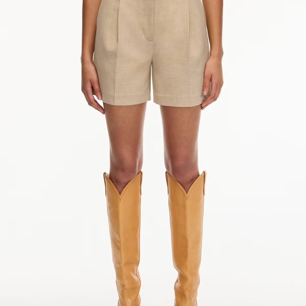 Aritzia Ibiza High-rise Pleated Shorts - Size 0